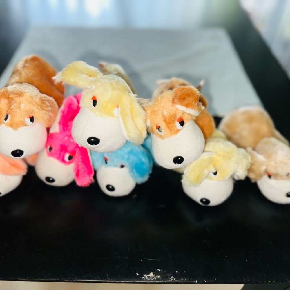 Vintage Dan Brechner Dog Plush Stuffed Animal Puppy BUNDLE